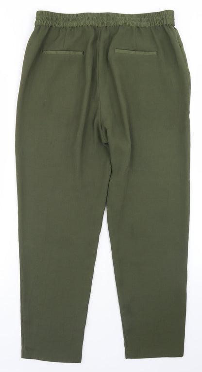 Womens UK Size 12 Esprit Regular Fit Dress Pants Green Trousers