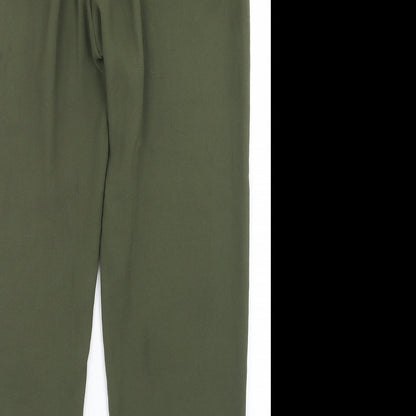 Womens UK Size 12 Esprit Regular Fit Dress Pants Green Trousers
