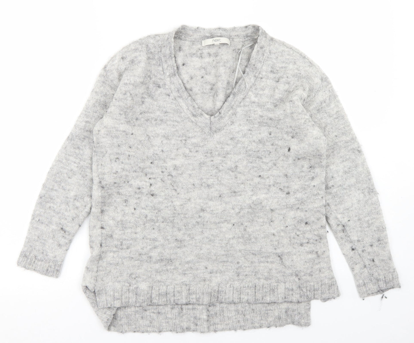 Womens UK Size 10 NEXT Grey Pullover Jumper