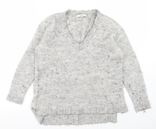 Womens UK Size 10 NEXT Grey Pullover Jumper
