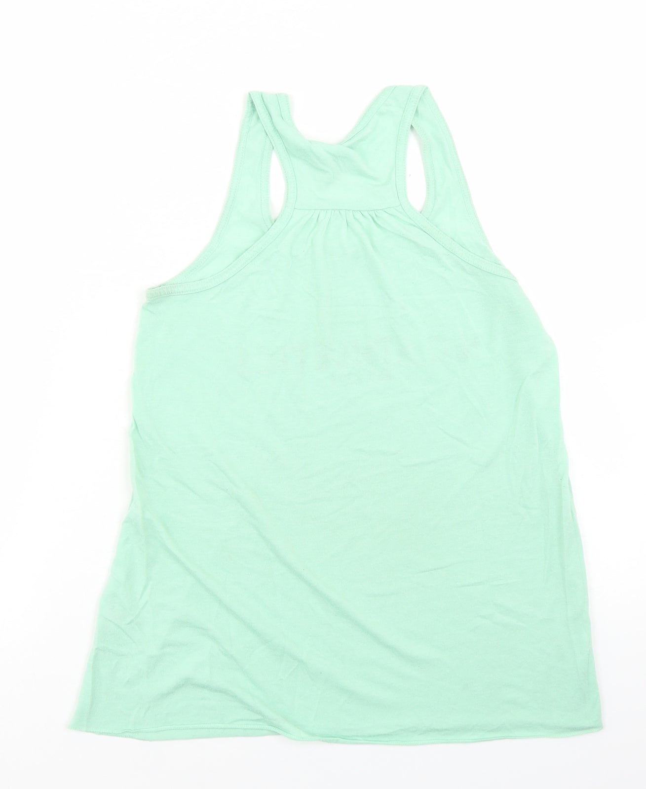 NC Athletics Womens Blue  Polyester Basic Tank Size S Round Neck