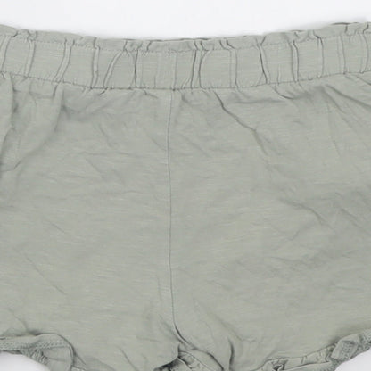 TU Girls Green  Cotton Bermuda Shorts Size 11 Years  Regular Tie