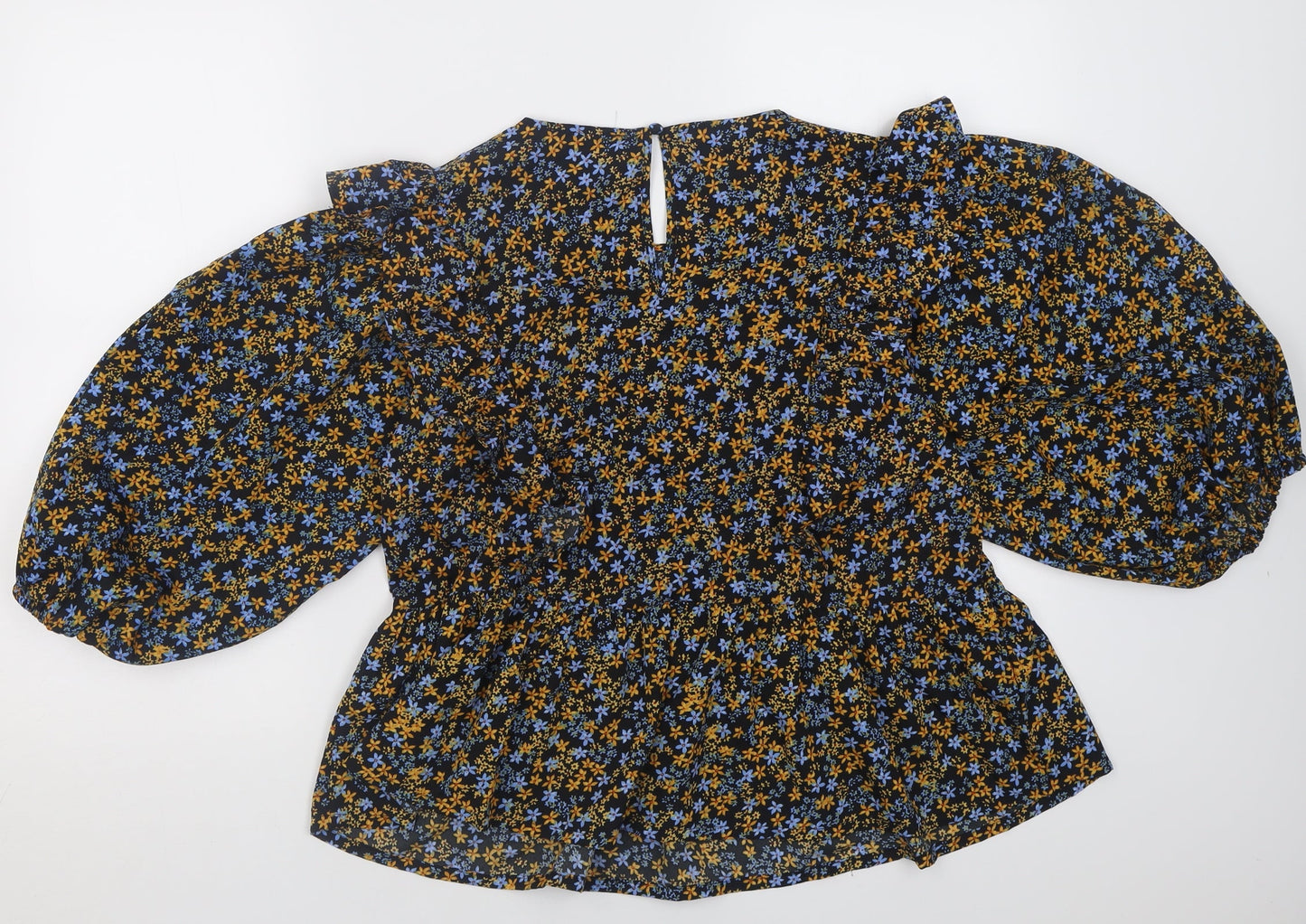 Womens UK Size 14 New Look Yellow Basic Blouse