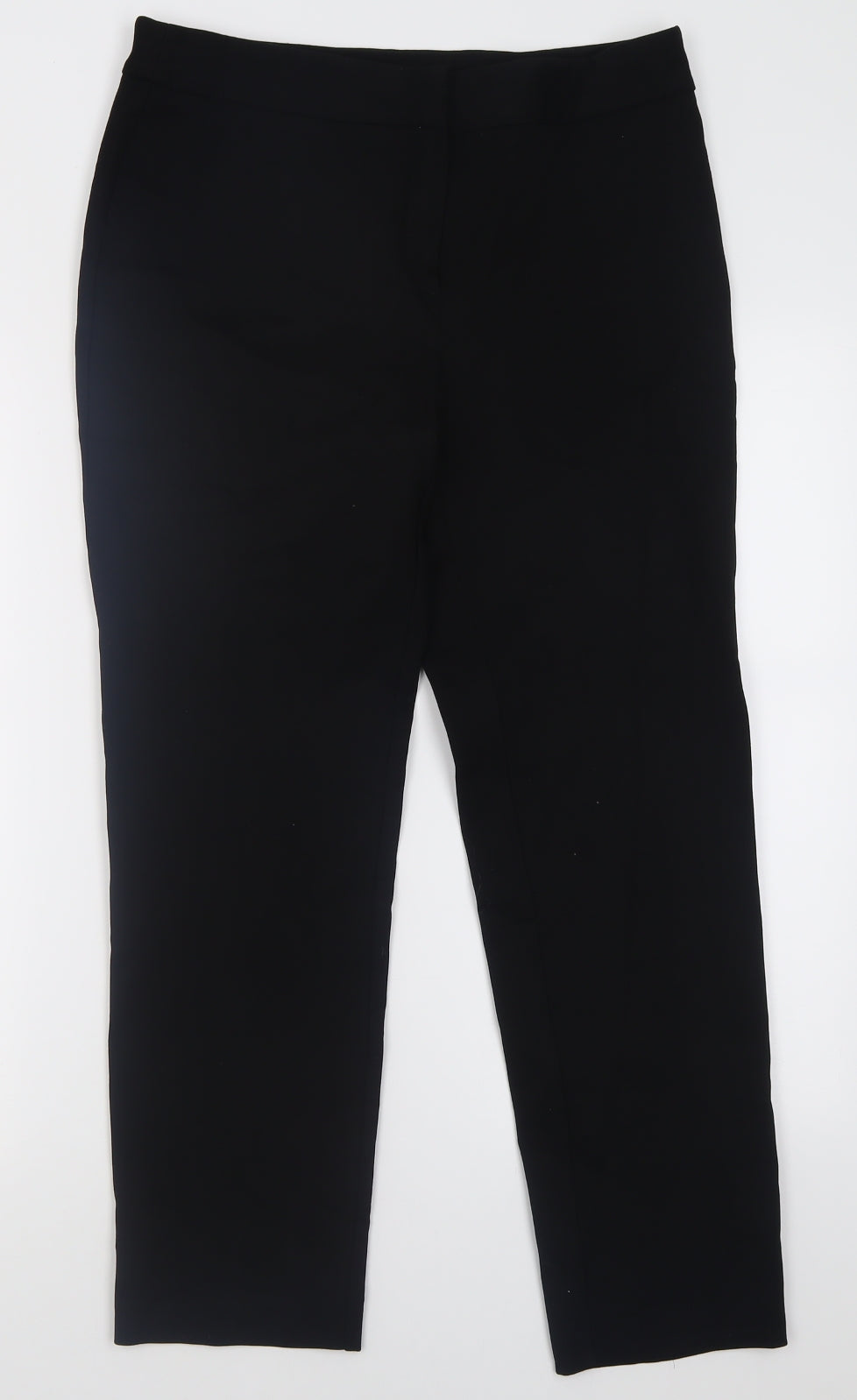 Womens UK Size 12 Preworn Regular Fit  Black Trousers