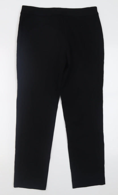 Womens UK Size 12 Preworn Regular Fit  Black Trousers