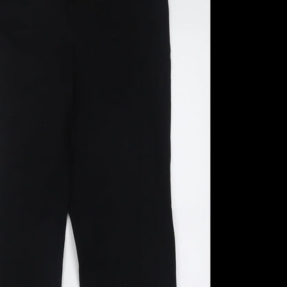 Womens UK Size 12 Preworn Regular Fit  Black Trousers