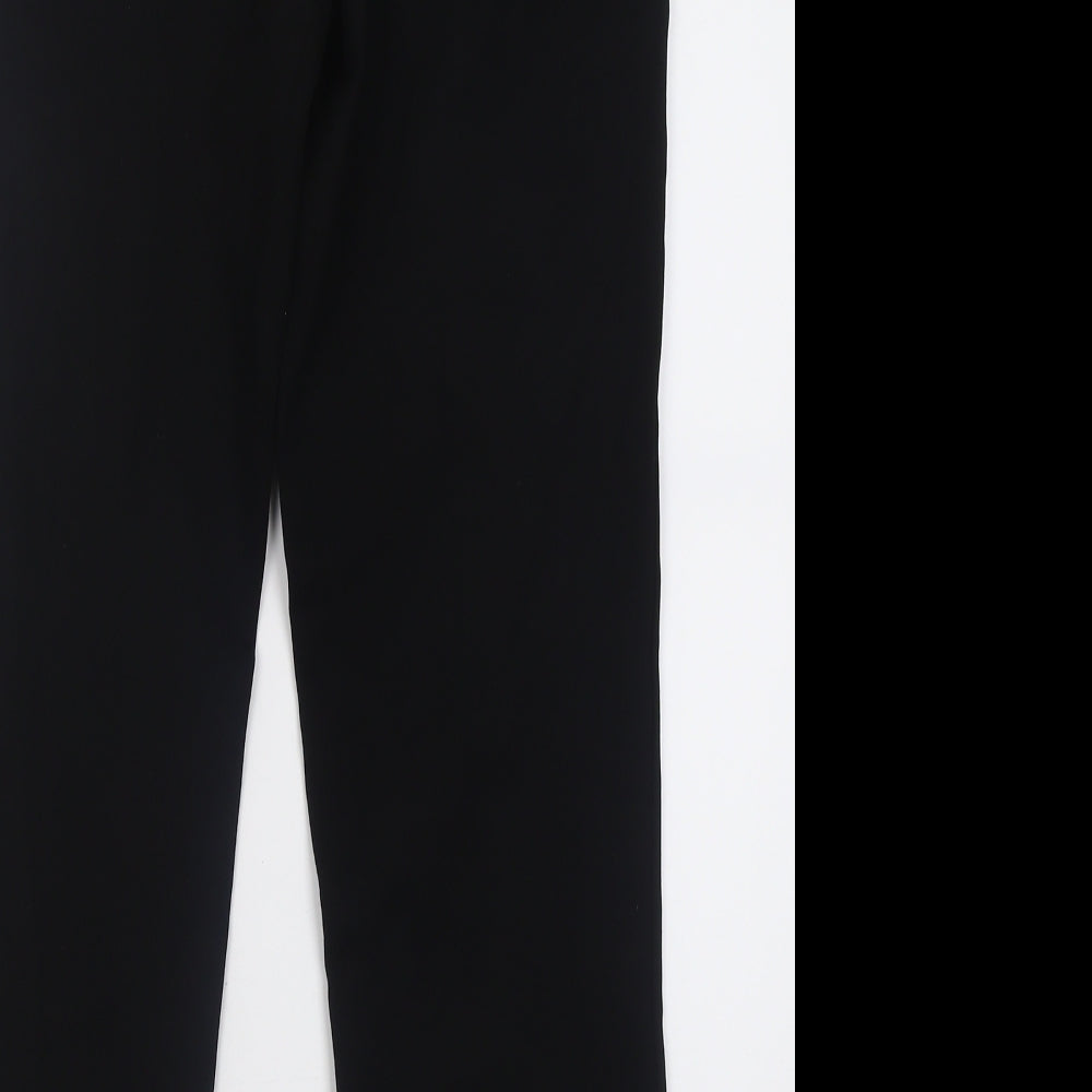 Womens UK Size 12 Preworn Regular Fit  Black Trousers