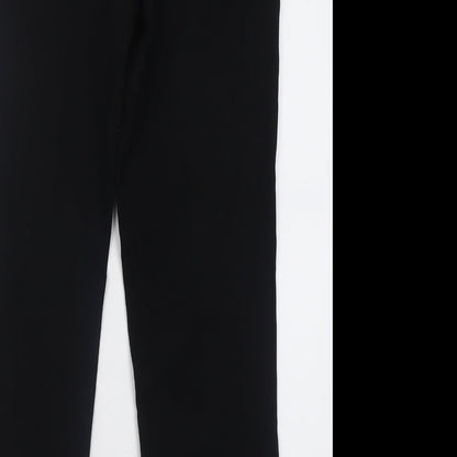 Womens UK Size 12 Preworn Regular Fit  Black Trousers