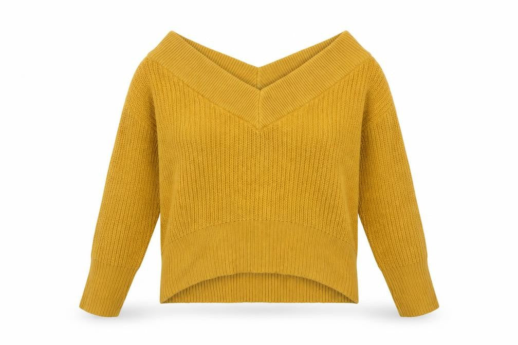 Womens UK Size 6 Topshop Yellow Pullover Jumper