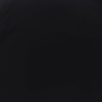 ESMARA Womens Black  Polyester Basic Blouse Size 12 Crew Neck