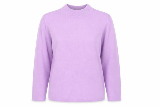Womens UK Size L bm Collection Purple Pullover Jumper
