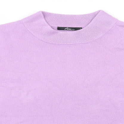 Womens UK Size L bm Collection Purple Pullover Jumper