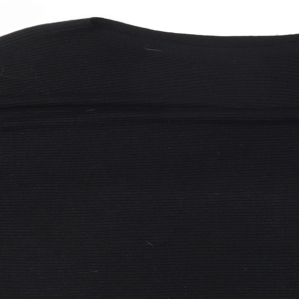 Womens UK Size 16 Debenhams Black Henley Jumper