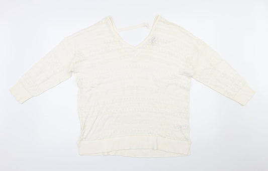 Womens UK Size 16 Spirit Ivory Pullover Jumper