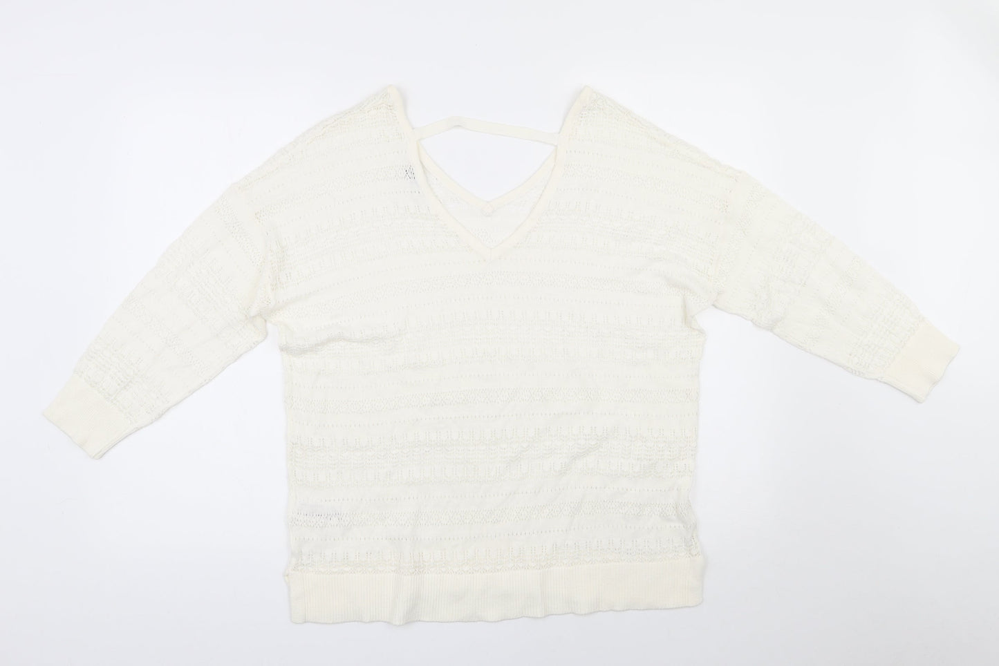 Womens UK Size 16 Spirit Ivory Pullover Jumper
