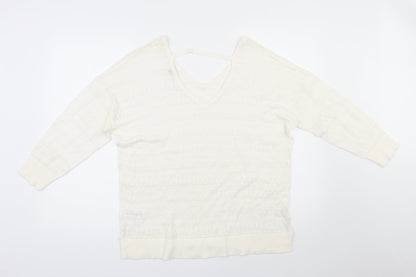 Womens UK Size 16 Spirit Ivory Pullover Jumper