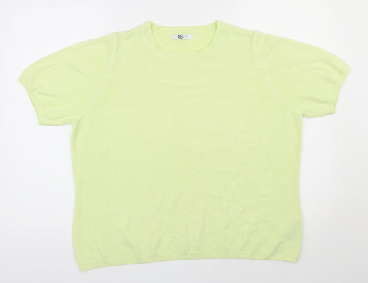 Womens UK Size 18 Marks and Spencer Yellow Pullover Jumper