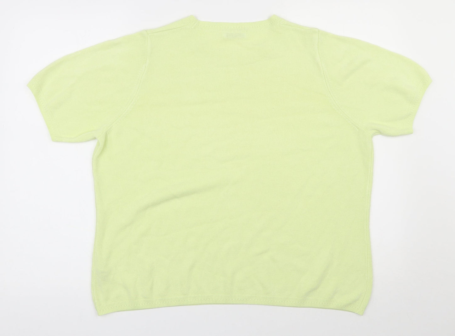 Womens UK Size 18 Marks and Spencer Yellow Pullover Jumper