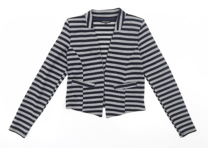 Womens UK Size 10 Warehouse Grey Cardigan Jumper