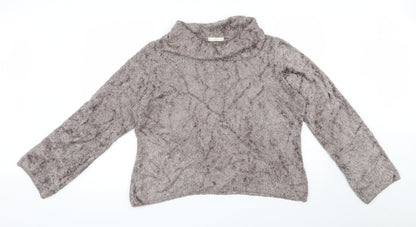 Womens UK Size 22 Marks and Spencer Brown Pullover Jumper