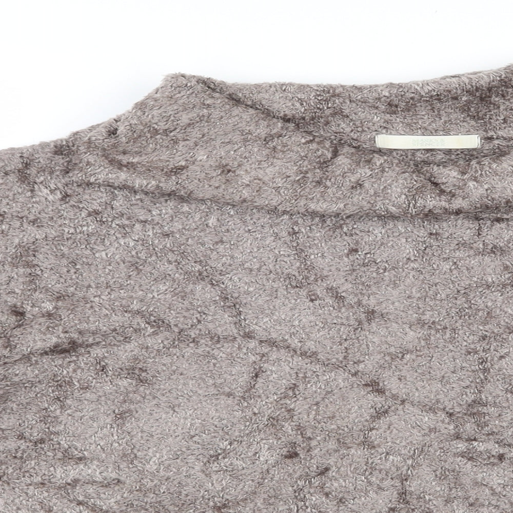 Womens UK Size 22 Marks and Spencer Brown Pullover Jumper
