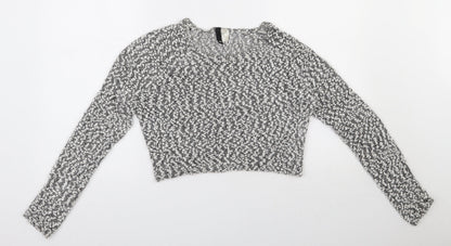 Womens UK Size M H&M White Pullover Jumper