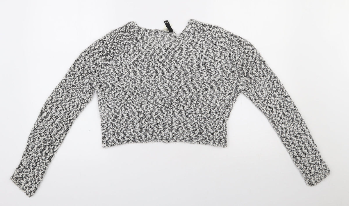 Womens UK Size M H&M White Pullover Jumper