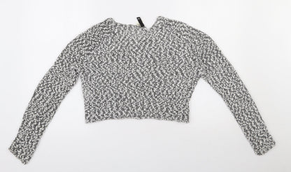 Womens UK Size M H&M White Pullover Jumper