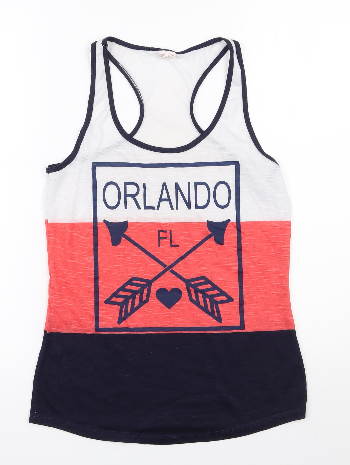 Exist Womens Multicoloured  Polyester Basic Tank Size M Scoop Neck - Orlando