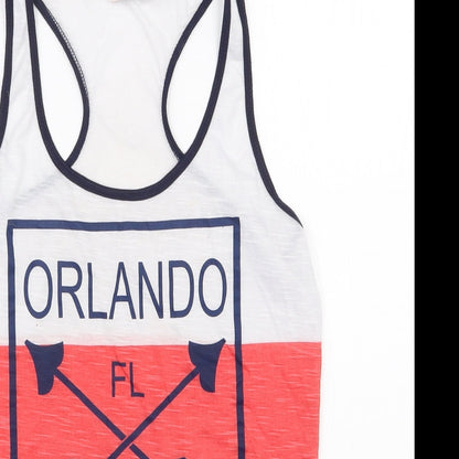 Exist Womens Multicoloured  Polyester Basic Tank Size M Scoop Neck - Orlando