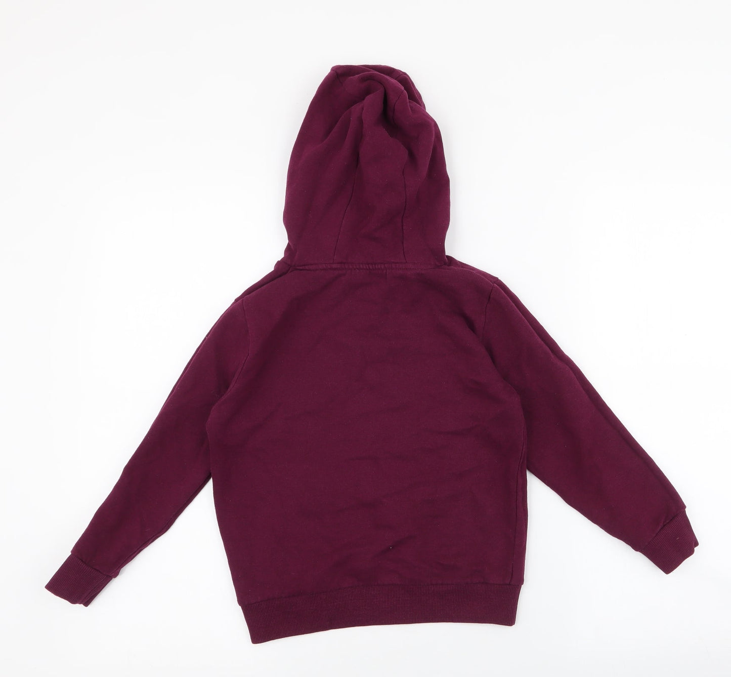 Dunnes Stores Boys Purple  Cotton Pullover Hoodie Size 7 Years  Pullover - good vibes , epic