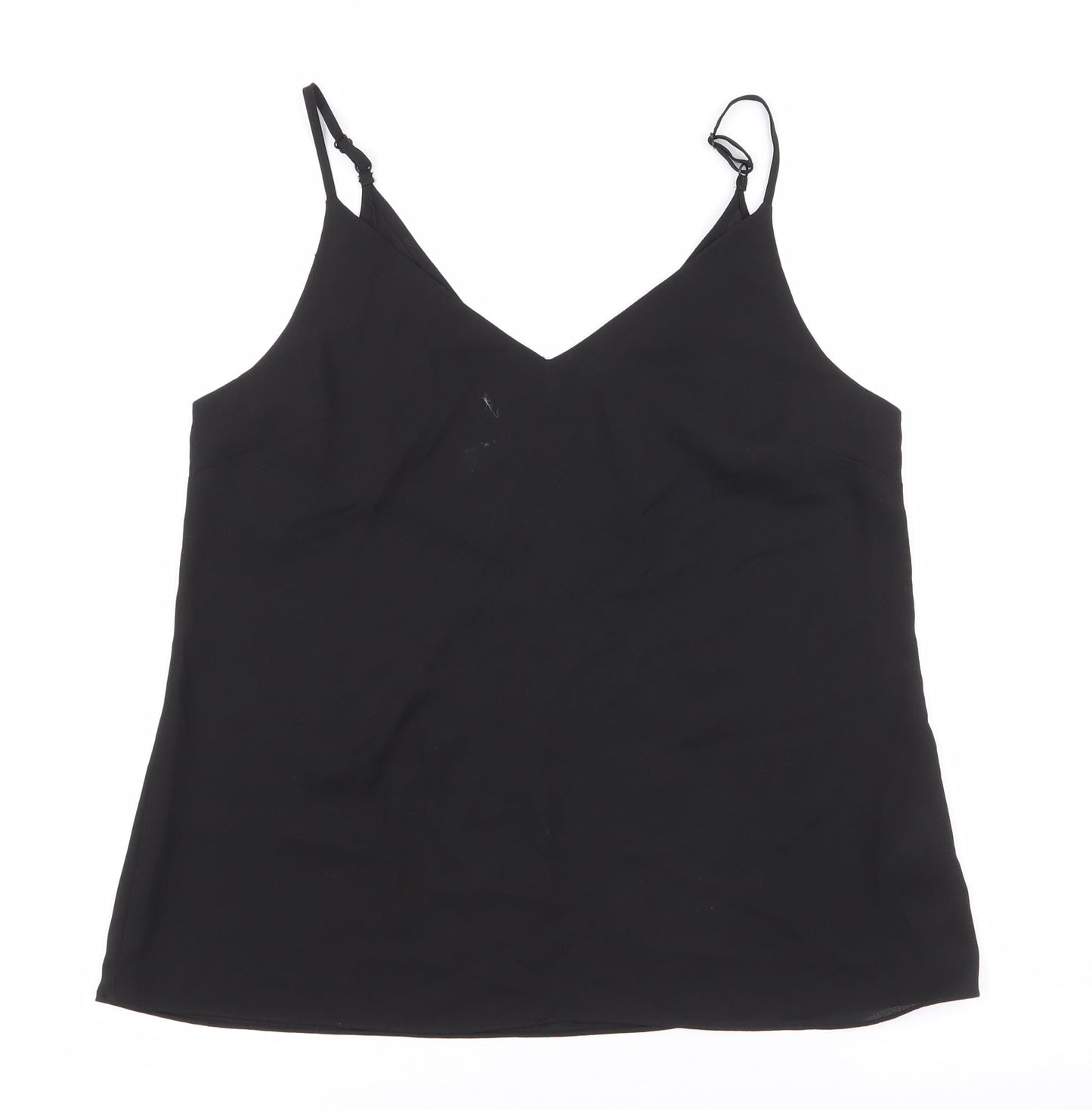 Primark Womens Black   Camisole Tank Size 10 V-Neck