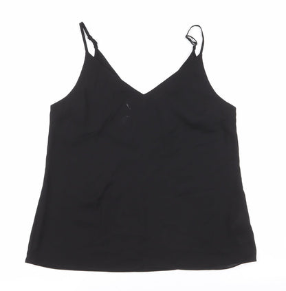 Primark Womens Black   Camisole Tank Size 10 V-Neck