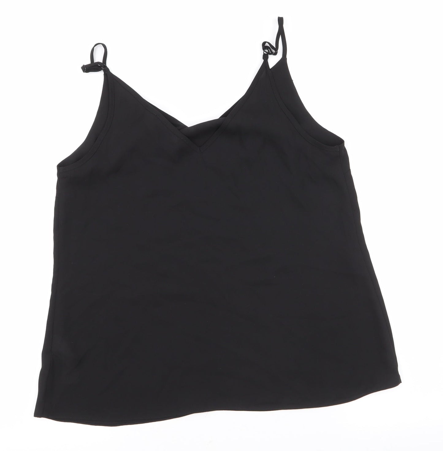 Primark Womens Black   Camisole Tank Size 10 V-Neck