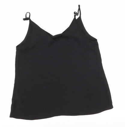 Primark Womens Black   Camisole Tank Size 10 V-Neck
