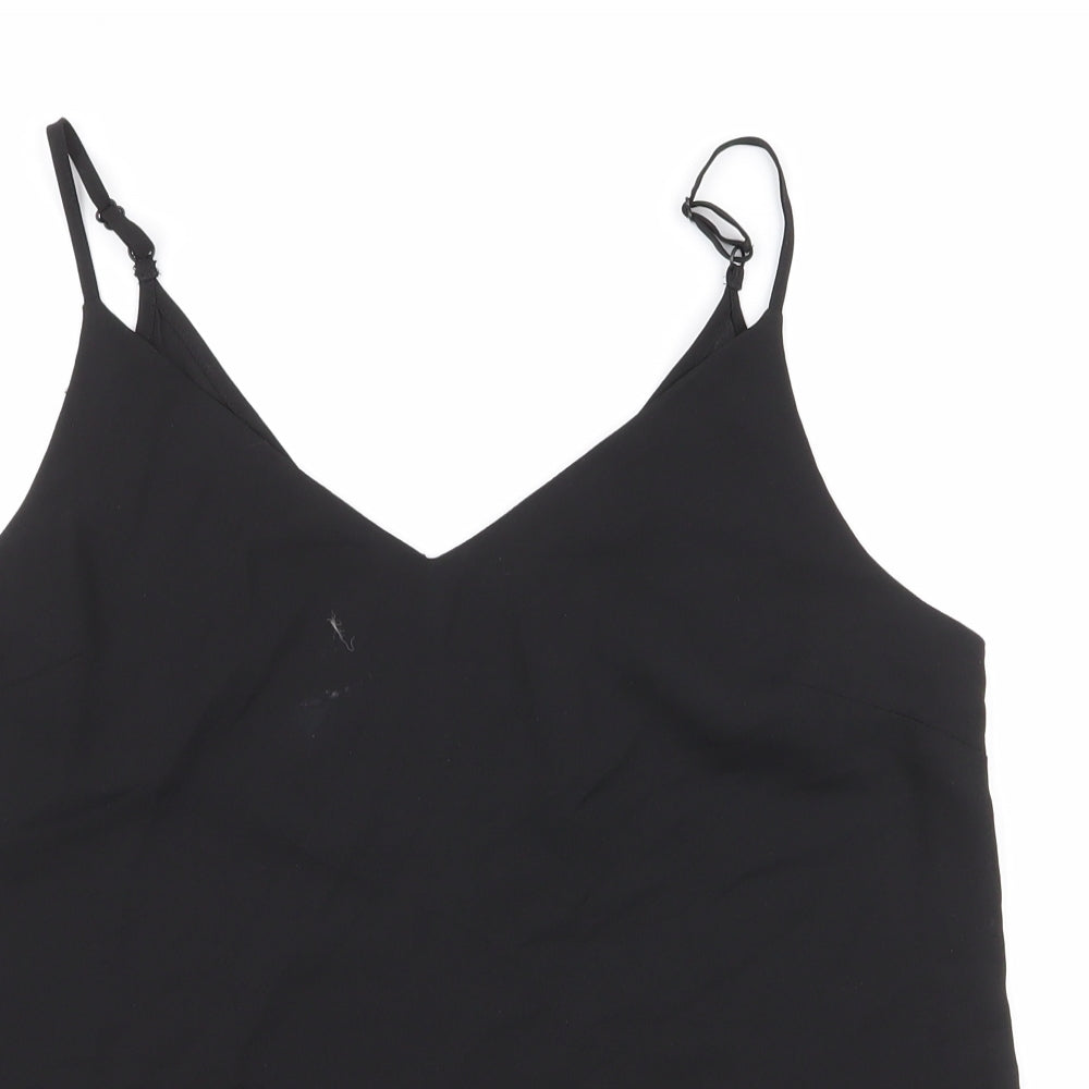 Primark Womens Black   Camisole Tank Size 10 V-Neck