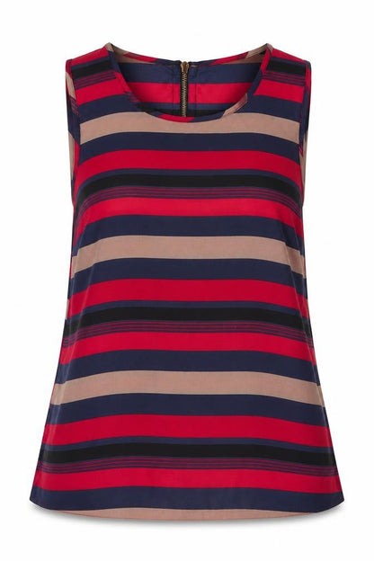 Womens UK Size 8 New Look Multicoloured Basic Blouse