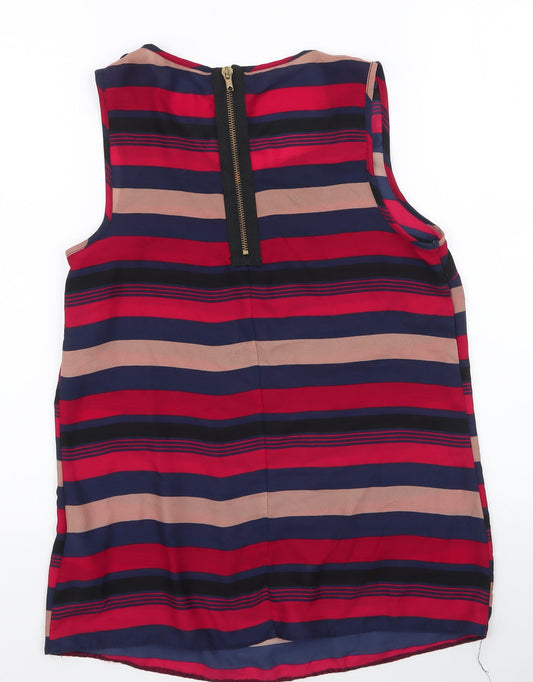 Womens UK Size 8 New Look Multicoloured Basic Blouse