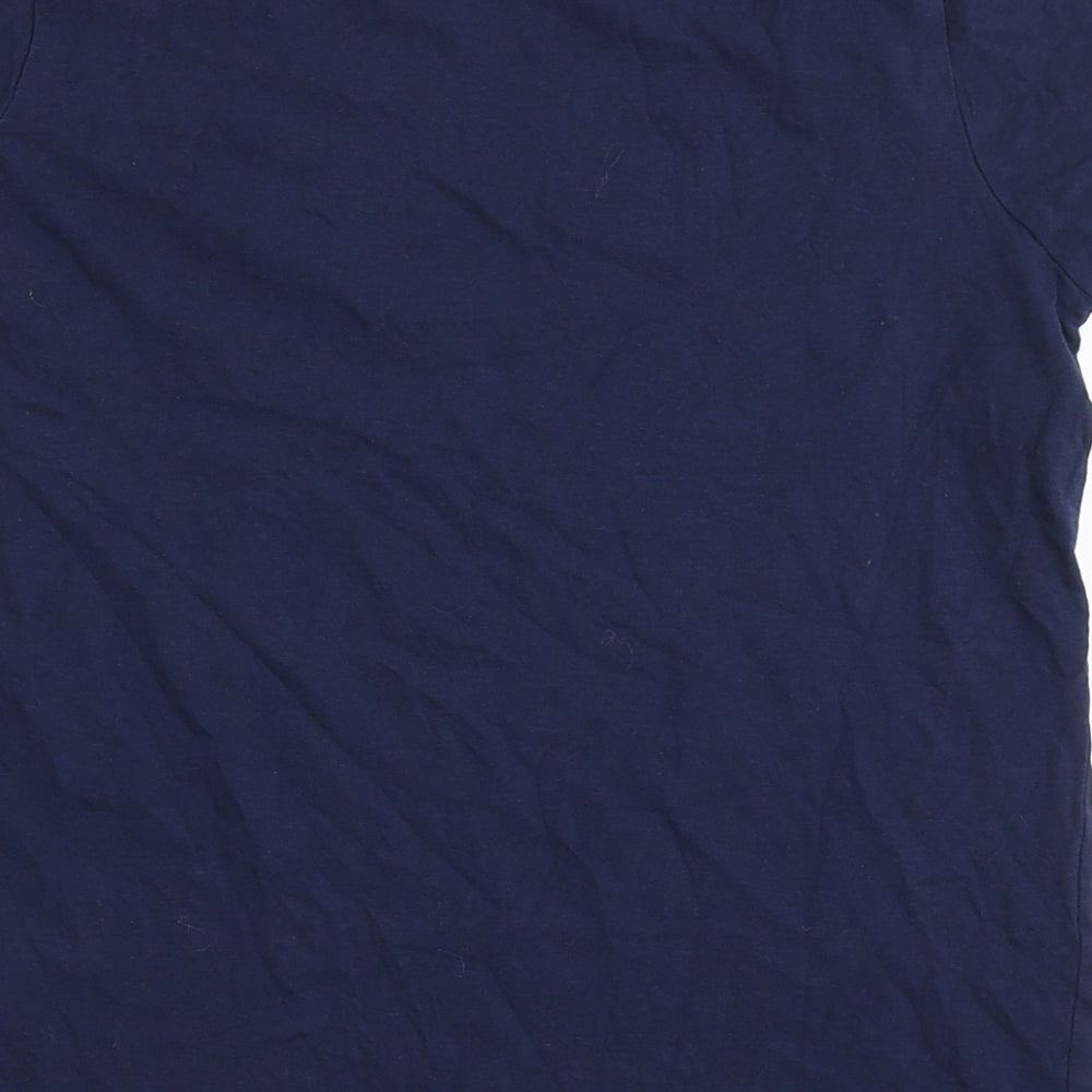 Primark Boys Blue  100% Cotton Basic T-Shirt Size 11-12 Years Round Neck  - Legend