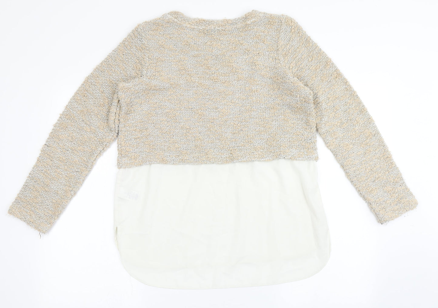 Womens UK Size 10 NEXT Beige Pullover Jumper