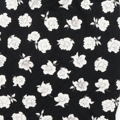 New Look Girls Black Floral Polyester Mini Skirt Size 12-13 Years  Regular