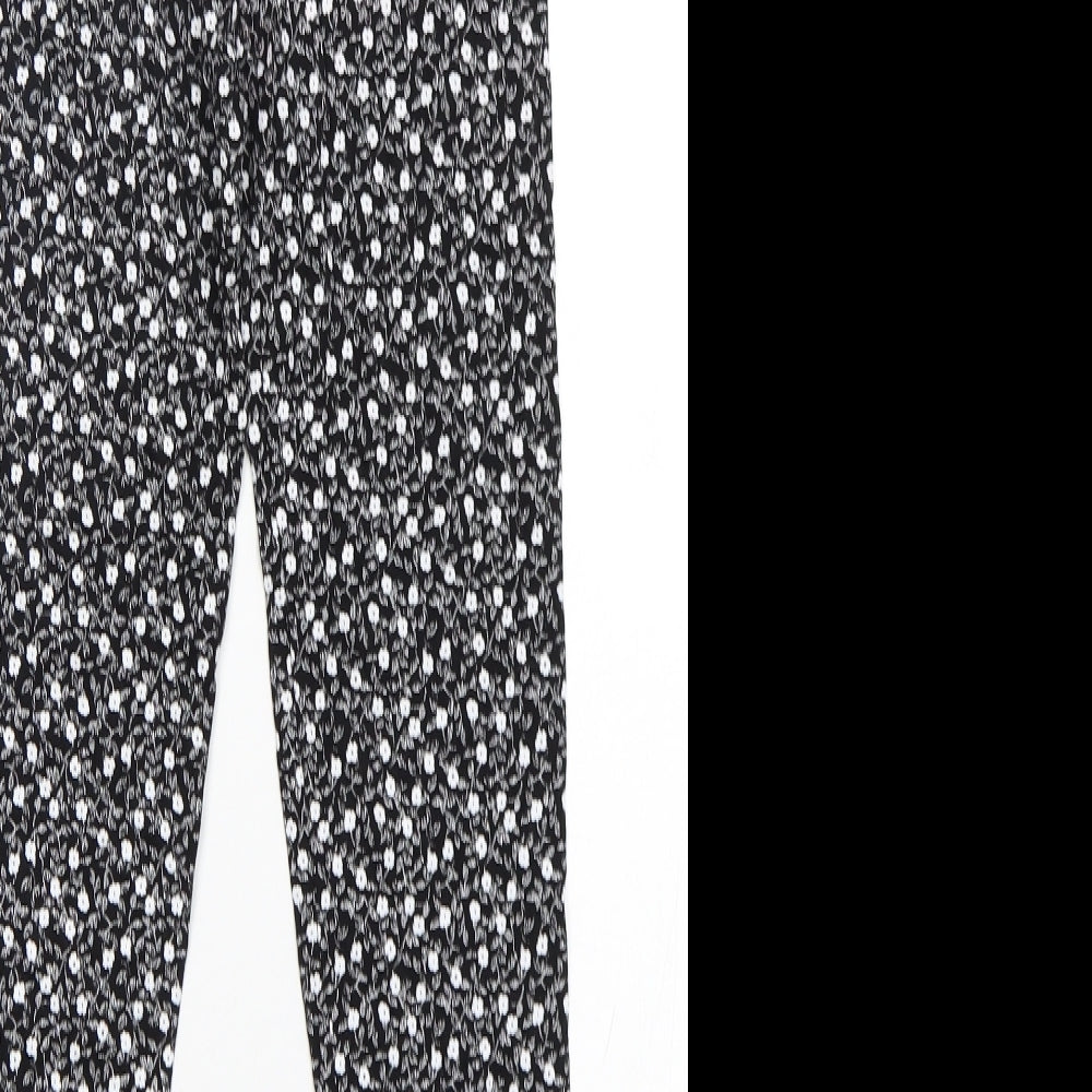 Preworn Girls Multicoloured Floral Viscose Capri Trousers Size 13 Years  Regular