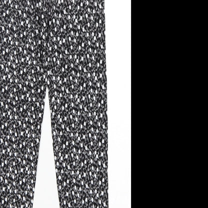 Preworn Girls Multicoloured Floral Viscose Capri Trousers Size 13 Years  Regular