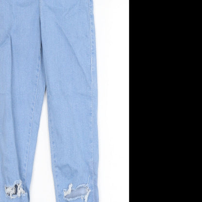Topshop Womens Blue  Polyester Skinny Jeans Size 26 in L32 in Regular