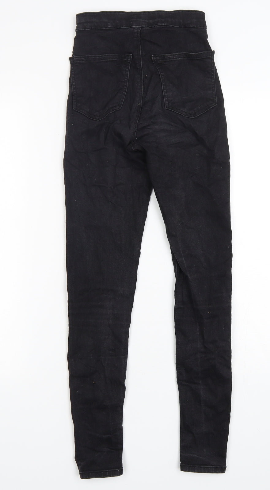 Toshop Womens Black  Cotton Skinny Jeans Size 24 in L28 in Regular