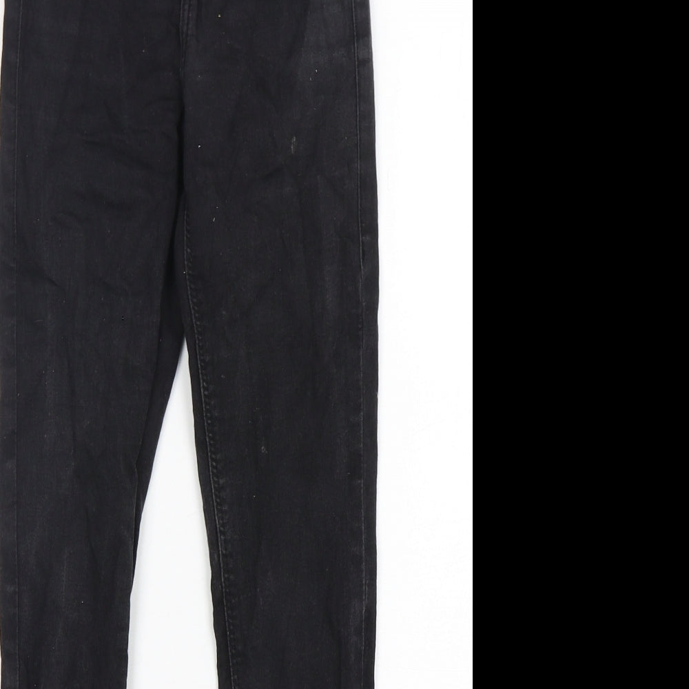 Toshop Womens Black  Cotton Skinny Jeans Size 24 in L28 in Regular