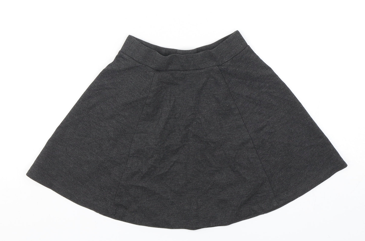 George Girls Grey  Polyester A-Line Skirt Size 6-7 Years  Regular