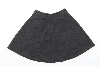 George Girls Grey  Polyester A-Line Skirt Size 6-7 Years  Regular