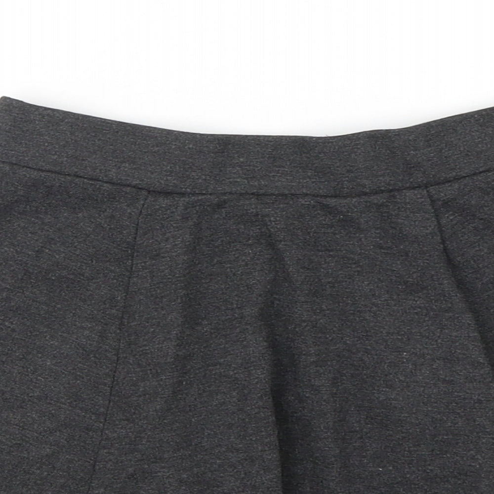 George Girls Grey  Polyester A-Line Skirt Size 6-7 Years  Regular