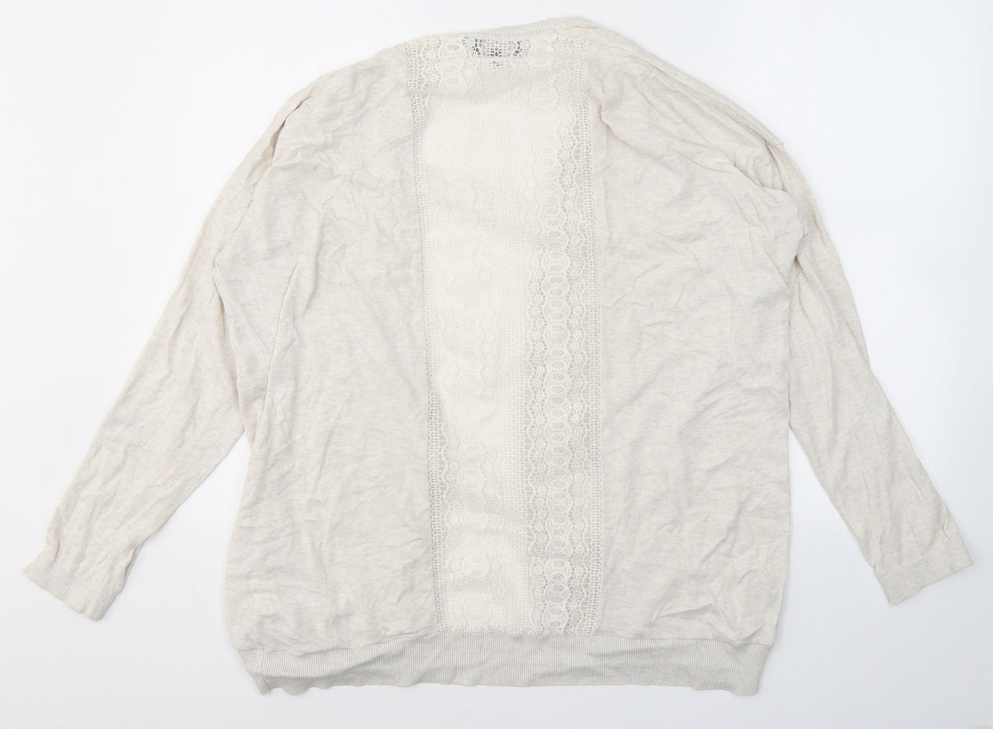 Womens UK Size 18 New Look Ivory Cardigan Jumper
